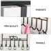 ABOOFAN 7 Door Hook Coat Hangers Hat Hangers Rustic Decor Over Door Organizer Hanging Office Storage Rack - Buy Online on SooperMarket.com