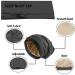 Silk Satin Bonnet Hair Wrap Set for Sleeping - Adjustable Silk Bonnets for Women Men - Large Black+Blue - Curly Hair Night Caps - Buy Online on SooperMarket.com