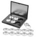 Gogogmee 1 Set Box Square Eye Shadow Box Lip Balm Containers Empty Eyeshadow Palette Lipstick Case Plastic