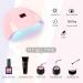 COSCELIA UV LED Nail Lamp 36W | Portable Gel Nail Dryer with Timer | Professional Nail Hardening Lamp (Pink) - Buy Online on SooperMarket.com