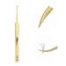Eyelash Extension Tweezers,Stainless Steel Precision Tweezers for Eyelash Extensions,Gold Curved Volume Lash Extension Tweezers Professional Lash Tweezers Gold Tweezer-HG-T1