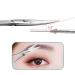Manual Eyebrow Cutter & Tweezers | Eyebrow Care Scissors for Beard Eyelashes Nose Hair - Silver - Buy Online on SooperMarket.com