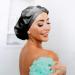 Gimme Beauty Premium Water Repellent Hair Cap for Women - Fast Drying Shower Cap in Black - Silicone Leak Proof Lining - Sleek Minimalist Design - Buy Online on SooperMarket.com