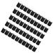 50 Pack Ink Pad Smudge Sponge Daubers Finger Sponge Plastic Sponge Round Head Blending Tool Special Tool for Manicure Grooming Manicure Tool Acrylic Nail Kits (Black)
