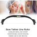 Eyebrow Ruler Precise Professional Microblading Line Marker Ruler For Salon (Black) - Buy Online on SooperMarket.com