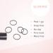 Gimme Beauty Elastic Stacks - Peel Apart Rubber Bands for Hair - Non-Slip Hair Ties - Clear (320 Count) - Buy Online on SooperMarket.com