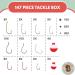 Tailored Tackle Fishing Kit - 147 Pc Gear Set with Tackle Box, Hooks, Bobbers and Accessories for Live Worms and Artificial Bait - Buy Online on SooperMarket.com
