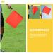 3pcs Stainless Steel Referee Flags Set for Soccer, Volleyball, Football - Red, Green, Yellow | Sports Training & Safety Commander Hand Flags - Buy Online on SooperMarket.com