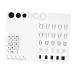 minkissy 1pc Silicone Manicure Pad Silicone Pad White Printing