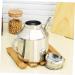 Zerodeko 3pcs Sauce Pot Kitchen Storage Container Oil and Vinegar Dispenser Oil Pot Olive Oil Cruet Olive Oil Dispensers Bottle Steel Container with Lid Cooking Multipurpose Seasoning Metal 16X13X9.5CMx3pcs Silverx3pcs - Buy Online on SooperMarket.com