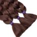 Tess 41 Jumbo Braids Extensions - Crochet Synthetic Hair (3PCs 165g/bundle 100cm) - Chestnut & Chocolate Brown - Buy Online on SooperMarket.com