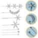 Mikinona 1 Set Fringe Bobby Pin Hair Accessories Wedding Hair Accessories for Women Side Clip Rhinestone Barrettes Girl Hair Clips Hair Barrette Hair Clips Star Hair Clip Alloy - Buy Online on SooperMarket.com