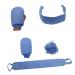 Buy NOLITOY 2pcs Bath Set - Shower Bottles Spa Gloves & Back Scrub Towel | International Shipping Available - Buy Online on SooperMarket.com