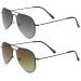 Yimi 2 Classic Bifocal Reading Glasses UV400 - Comfortable Metal Sunglasses for Men & Women - Black & Brown 2.0x - Buy Online on SooperMarket.com
