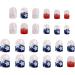 Independence Day Press On Nail | American Flag Design Full Cover Nails - 4th Of July Cute Nails Stick On Nails American Stars And Stripes Patriotic Nail Art - Buy Online on SooperMarket.com