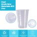 Turbo Bee 500Pack 9 OZ Clear Plastic Cups Cold Party Drinking Cups Transparent Plastic Cups Bulk Disposable Cups for Wedding Thanksgiving Christmas Party 500pack-9oz - Buy Online on SooperMarket.com