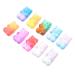 STOBOK Sequins 50pcs Head Headdress Bear Charms Earrings Hair Clips Diy Resin Gradient Ties Headwear Accessories Sequin