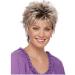 Chic Women Short Wig | 100% Human Hair Real Hair Wig for Cosplay & Parties | Fashionable Wave-Shaped Style - Buy Online on SooperMarket.com