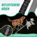 Buy NASJAC Double Dog Linen Coupler | Adjustable Reflective & Shock-Damping Shared Leash for 2 Dogs - Black & Gray - Buy Online on SooperMarket.com