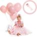 minkissy Headband Hair Wreath Princess Mesh Princess Crown Bow Veil Hair Bobbles Birthday For Girls Veil Princess Hairpiece Fabric Pink Sequins Crown 47x12cm Pink - Buy Online on SooperMarket.com