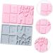 Cabilock 12 Pcs Cake Baking Tools Silicone Molds House Cookie Home Tools Christmas Cake Mold Manual Dessert - Buy Online on SooperMarket.com