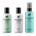 Pete & Pedro TRIFECTA HAIR KIT - Men's Trial & Travel Size Trio Of Tea Tree Oil Shampoo Peppermint Conditioner & Sea Salt Spray | As Seen on Shark Tank 2 oz. Each