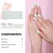 Semi Cured Gel Nail Strips Gel Nail Stickers - 16 Pcs Nail Stickers for Nail Art Soft Self-Adhesive Gel Nail Wraps Easy Apply & Remove for Salon-Quality Manicure Kit (UV/LED Lamp Required) (BSS-0367) - Buy Online on SooperMarket.com