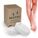 Pumice Stone 2 Pcs for Feet/Hands - Natural Lava Callus Remover and Foot Scrubber - MAYKI White Round Shape - Buy Online on SooperMarket.com