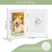 SlowTon Pet Pawprint Keepsake Kit | Personalized Clay Imprint Picture Frame | Ideal Gift for Dog Lovers - Buy Online on SooperMarket.com