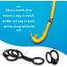 Dive Snorkel Clip Set - 16 Pcs Universal Plastic Silicone Keeper for Snorkel Mask - Black Attachment Gear Spare Part for Snorkeling and Diving - Buy Online on SooperMarket.com