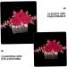 PLAFOPE Rose Hair Comb Hair Jewelry Comb Female Insert Comb Bridesmaid Hair Comb Rose Head Decor Hair Comb Clip Wedding Hair Comb Wedding Ceremony Decorations Hair Accessories Red Cloth - Buy Online on SooperMarket.com