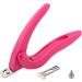 AMOS False Nails Clipper Acrylic UV Gel Fake Artificial Tips Edge Cutter Professional Nail Art Manicure Tool with Tip Trapper - Buy Online on SooperMarket.com