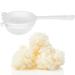Curly Superfood Bio Kefirilz Set - 10g Kefirkelkel + Sieb from German Production - Real Milk Kefir simply make yourself - organic kefir tubers 10G as a kefir starter cultures for delicious organic kefir 10 g (1 Pack)