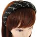 axy HRK8 Wide Headband with Tweed Fabric Padded - Beautiful Headband Hair Accessories (Black) - Buy Online on SooperMarket.com