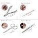 Professional Manicure Set - 12-Piece Stainless Steel Nail Clipper & Pedicure Kit | Travel Grooming Tools (Pink) - International Shipping Available - Buy Online on SooperMarket.com