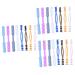 Gatuida hanger 24 pc holder for mask bracket for mask strap hook hooks for earring earschnur mask strap buckle mask ear rope buckle with hooks wardrobe 15x1.5cmx3pcs
