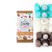 Senso Naturale Milk Chocolate Kids Bath Bomb Set Vegan Natural Paraben-Free Dermatologically Tested. Softening Nourishing Hydrating.Kit of 6 (Milk & Mint Milk & Honey Chocolate) 110g Each