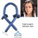 Heatless Curls Headband Kit - Navy Blue | Hair Styling Tools for Long Medium Hair | Curling Rod Wrap with Scrunchies and Hair Clip - Buy Online on SooperMarket.com