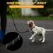 Toivize Adjustable Dog Leash for Large Dogs - 3m Nylon with Reflective Stripes 2 Carabiner Hooks & 3 Rings - Durable & Stylish Black - Buy Online on SooperMarket.com