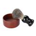 Premium Wood Shaving Bowl for Men | Round Manual Shaving Cup for Razor Foam | Ideal Men's Grooming Tool - Buy Online on SooperMarket.com