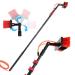 Water Fed Pole Kit 4-12M Window Cleaning Pole Water Fed Telesbrush Window Cleaner Kit Water/Hose Fed Pole Window Cleaning Brush Equipment/3.6M/12Ft 55cm Brush Head 6M/21FT