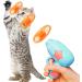 Colorful Flying Propeller Cat Toy Set with Launcher - Interactive Exercising and Training Discs for Hunting and Batting - Buy Online on SooperMarket.com