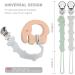 Kowlone Koala Bear Silicone Dummy Clip Set - Teething Pacifier Holder for Boys and Girls (Green Grey) - Buy Online on SooperMarket.com