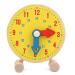 Wooden Clock Toy Kids Numbers Clock Model Toy Toddler Learning Time Toy for Children Over 3 Years Old