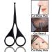 Professional Small Scissor for Beard, Moustache, Ear and Nose Hair Trimming - Stainless Steel (Round-Headed 04 Black) - Buy Online on SooperMarket.com