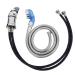 Shampoo Bowl Faucet 70cm Shampoo Bed Faucet and 120cm Shampoo Bowl Hose Shower Head Wash Hair Tap Mixing Valve Salon Shampoo Bowl Parts Kit