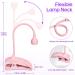 AORAEM Portable LED Nail Lamp - Professional Gel Polish Light for DIY Nail Art - Pink - Buy Online on SooperMarket.com