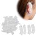 JZTang 200 Pcs Disposable Ear Covers Plastic Clear Ear Shower Caps Ear Protectors for Hair Salon Hair Dryer Bathing