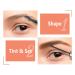 Charming 4D Tinted Eyebrow Gel in Dark Gray - Waterproof, Long Lasting, Non-Sticky, Cruelty Free & Paraben Free - Includes Spoolie Brush & Eyebrow Razor - 5.0g - Buy Online on SooperMarket.com