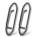 AMYSPORTS High Strength Fishing Snap Saltwater Stainless Connector Snaps Swivels Tackle Steel Power Fishing Clip Lure Quick Change Black Nickel SizeS (44lb) 50 pcs